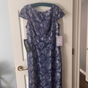 WEDDING SEASON IS HERE! JS Collections Lena Cap Sleeve Tea Length Dress Sz 12